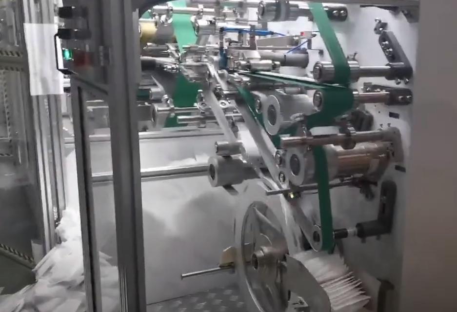 Высокоскоростная машина для производства санитарных прокладок Производитель Видео